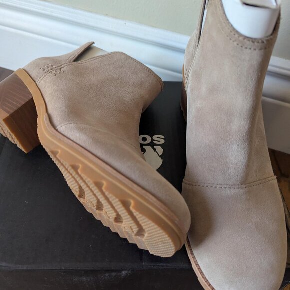 Sorel Women's Cate Cut Out Bootie Waterproof Ankle Boot Ash Brown 6.5 - Picture 4 of 9